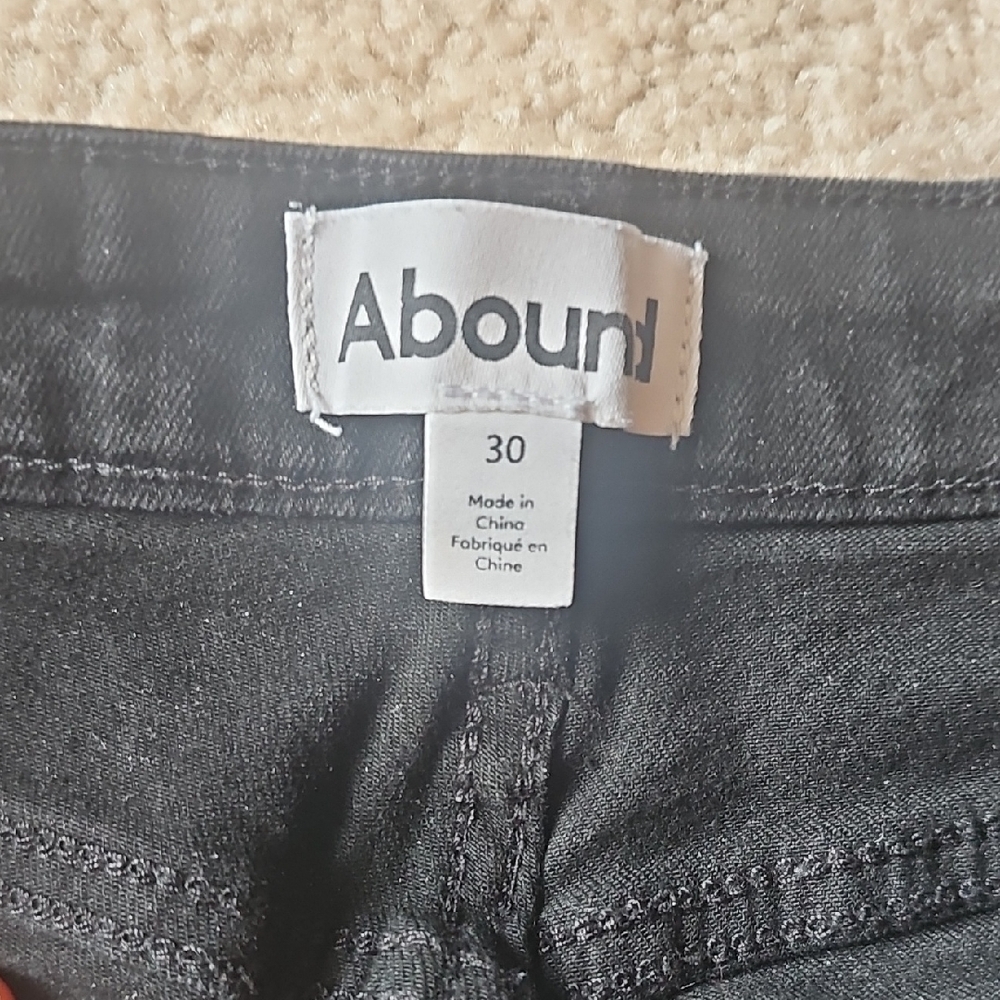 Abound Black Womens Jeans. Stretch Flare Bell Bottoms - Picture 2 of 5